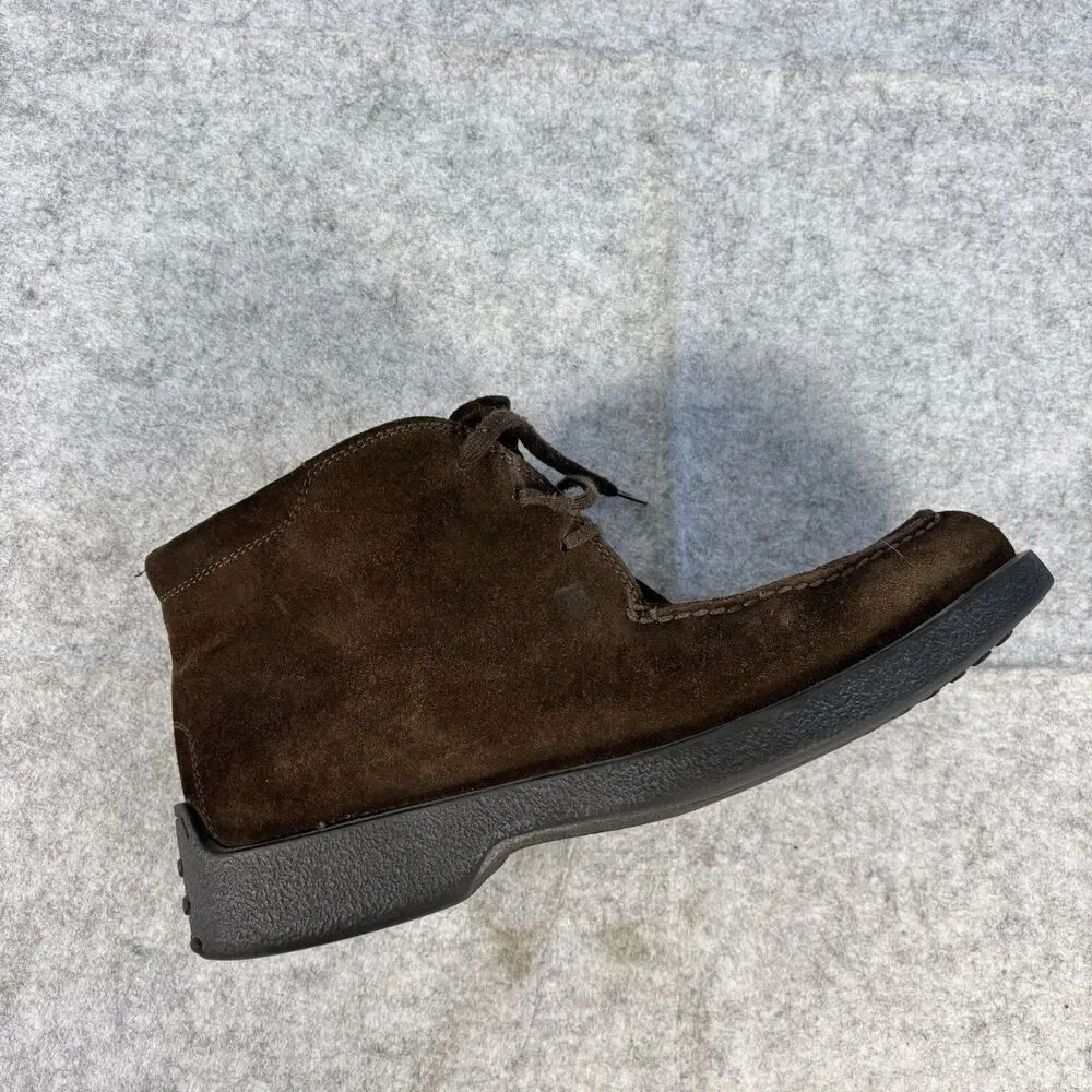 Tod’s Suede Ankle Chukka Boots Shoes Mens 7.5 Chocolate Brown EUC - RIGHT ONLY